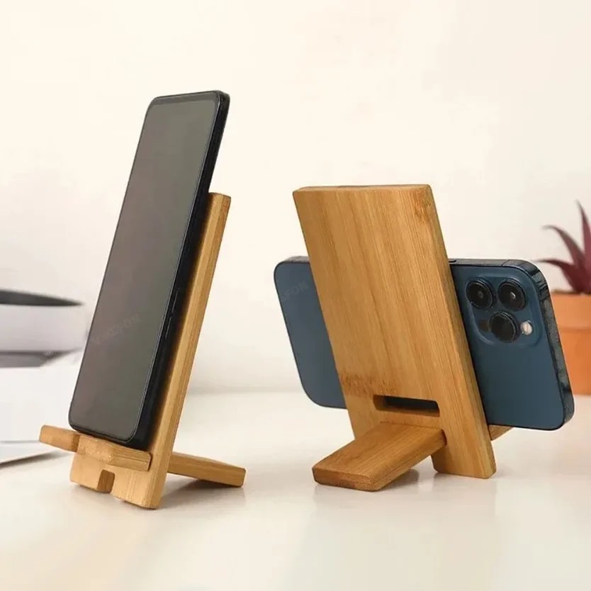 Wooden Desktop Phone Holder Lazy Phone Stand Smartphone Charging Stand Lazy Phone Bracket
