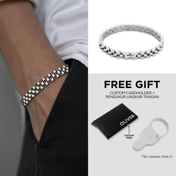 HOT SALE Kuze Original 316L Stainless Steel - Gelang Pria Wanita Unisex Anti Karat - Lucius Bracelet