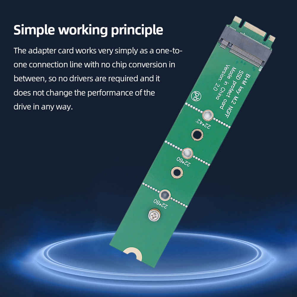NGFF NVME AHCI SSD Hard Disk Interface M2 B+M Key Slot Test Protection Card Extension Board SSD