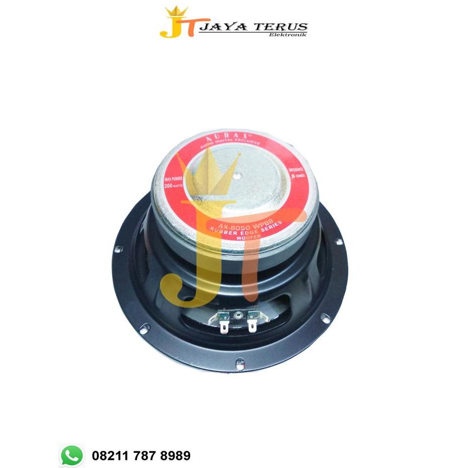 Speaker Audax Wofer Wufer Woofer 8 Inch 8 In Ax8050 Wpb Quality Ori Terlaris