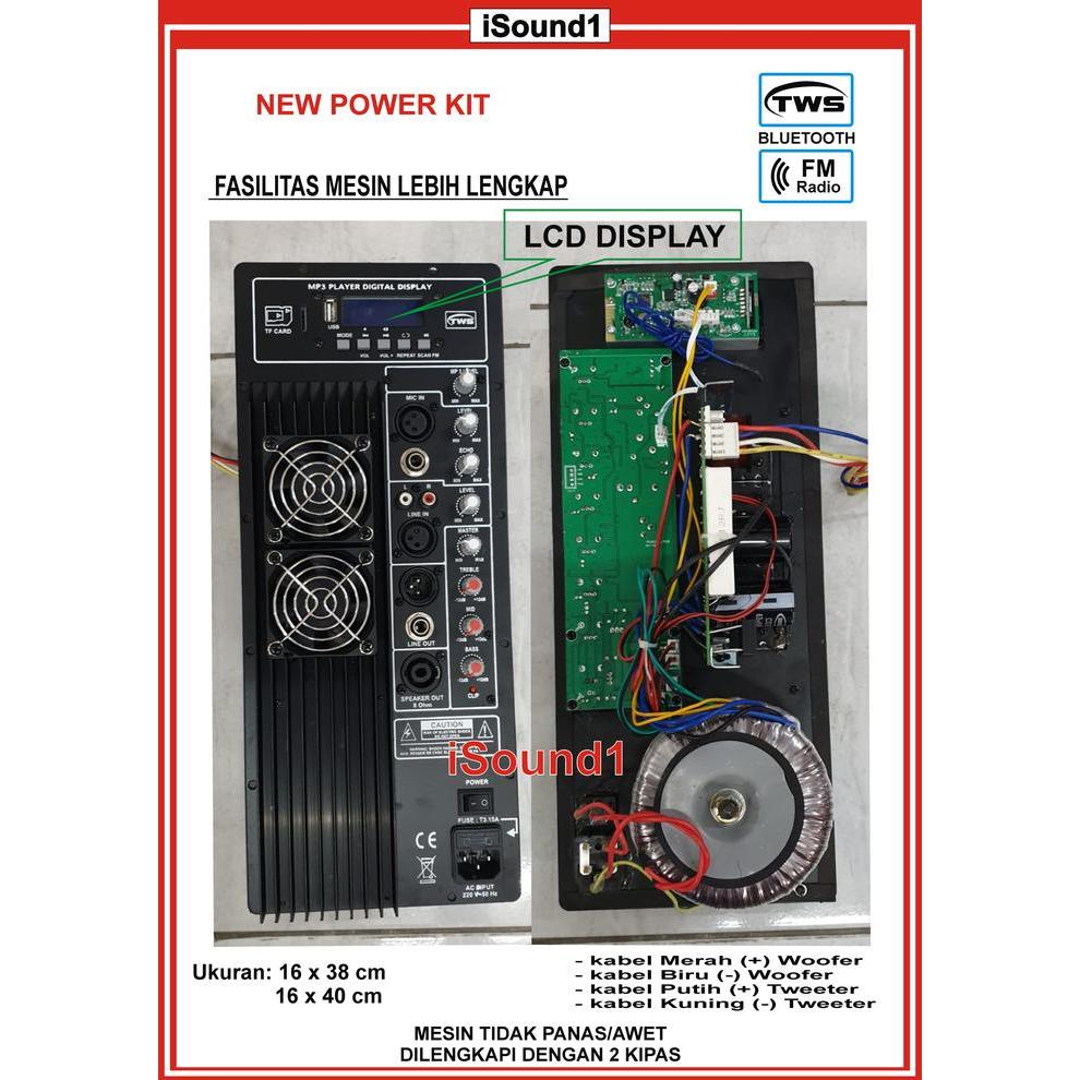 Power Kit Mesin Kit Speaker Aktif Usb Bluetooth 500-1000 Watt Terbaik