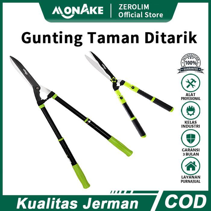 MONAKE JERMAN Gunting Potong Rumput 55cm-75cm COD/ Gunting Dahan Alat Pemotong Rumput Ranting Taman