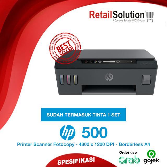 TEREMURAHTERLARIS READY SILAHKAN DIORDER HP SMART TANK 500 AIO PRINTER - PRINT SCAN COPY USB