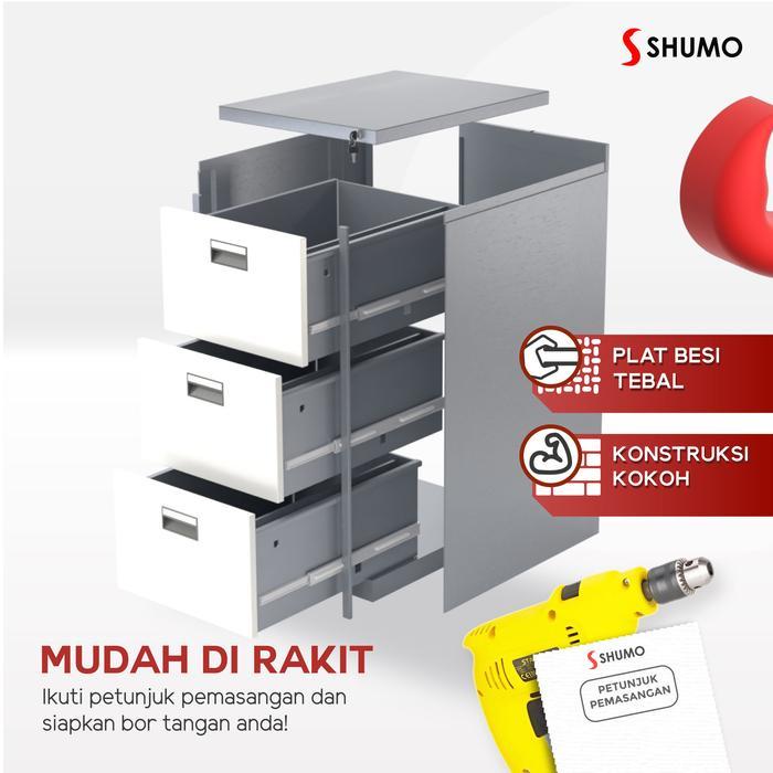Filling Kabinet Besi 3 Susun LaciCabinet Laci Dokumen Arsip Kantor