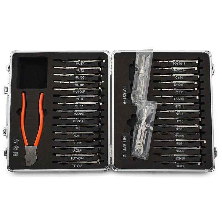 Sturdy Lishi 32pcs Lock Pick Tool Set Professional Car Locksmith Kit