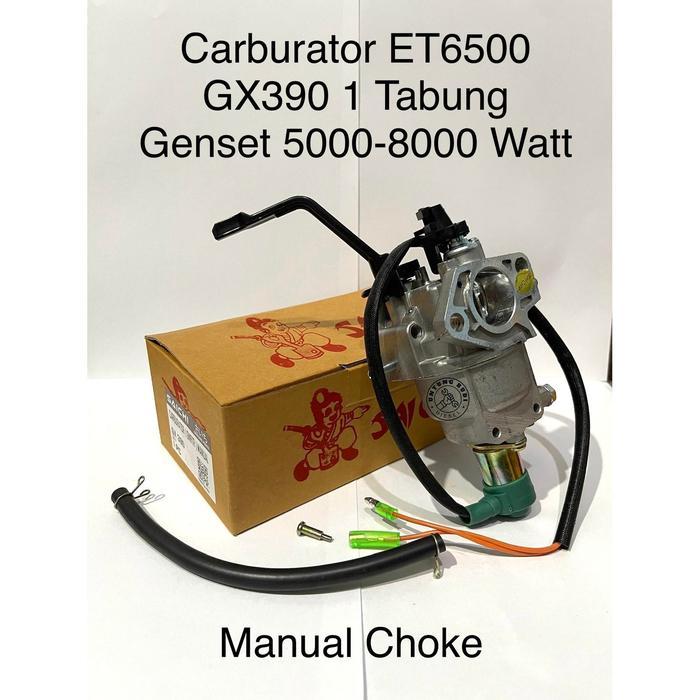 Carburator ET6500 Saii Manual Genset 5000-8000 Watt Karburator 1 Tabung GX 390 ET5000 ET5500 ET6000