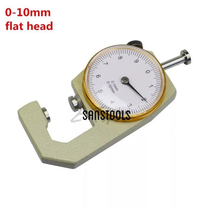thickness gauge jarum manual alat ukur ketebalan plat kulit besi murah