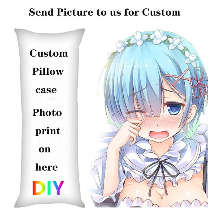 Customize DIY Anime Dakimakura 50x150cm Pillow Case Otaku Bedding Hugging 3D Sexy Double Sided Body 