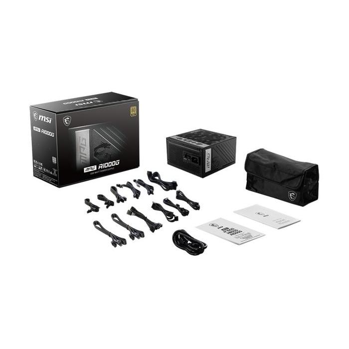 MSI MPG A1000G 1000 WATT 80 + GOLD PSU POWERSUPPLY FULL MODULAR