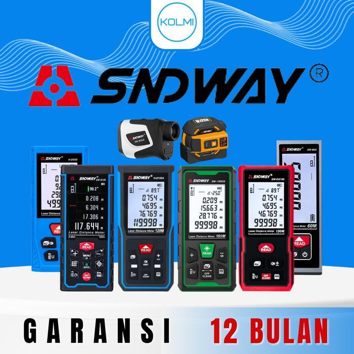 "New" SNDWAY Meteran Laser Digital Laser Distance Laser Meter Digital Indoor Outdoor Portable 40m,