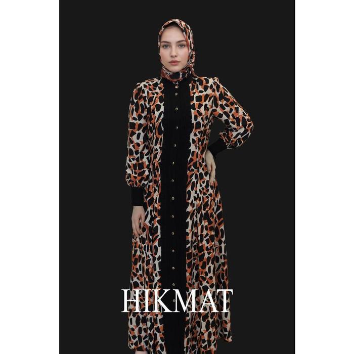 Hikmat Original Fashion A5124 - Abaya Hikmat - Noerbutikmuslim - Gamis Lebaran - Gamis Mewah - Gamis