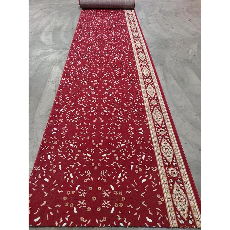 Karpet Masjid / Sajadah Masjid Meteran Design Turki Mimbar 001A Merah/Red