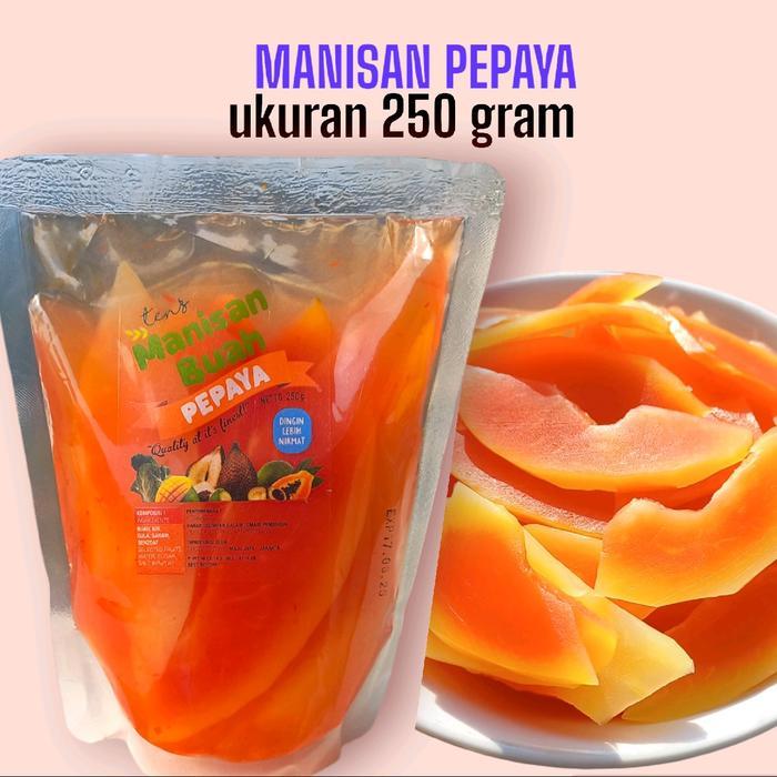 "New" MANISAN BUAH PEPAYA 250 GRAM MANISAN PEPAYA