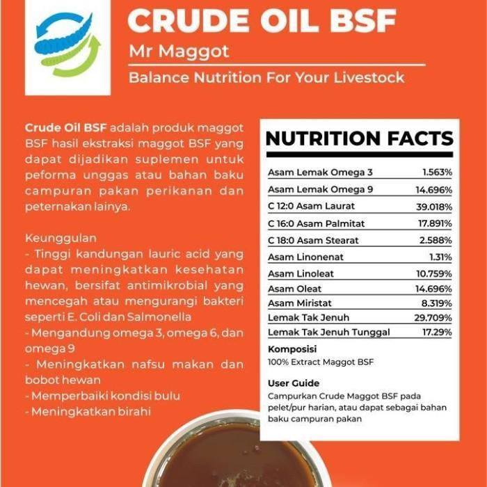 Terbaru Mr Maggot - Minyak Maggot Oil / Crude Oil Bsf