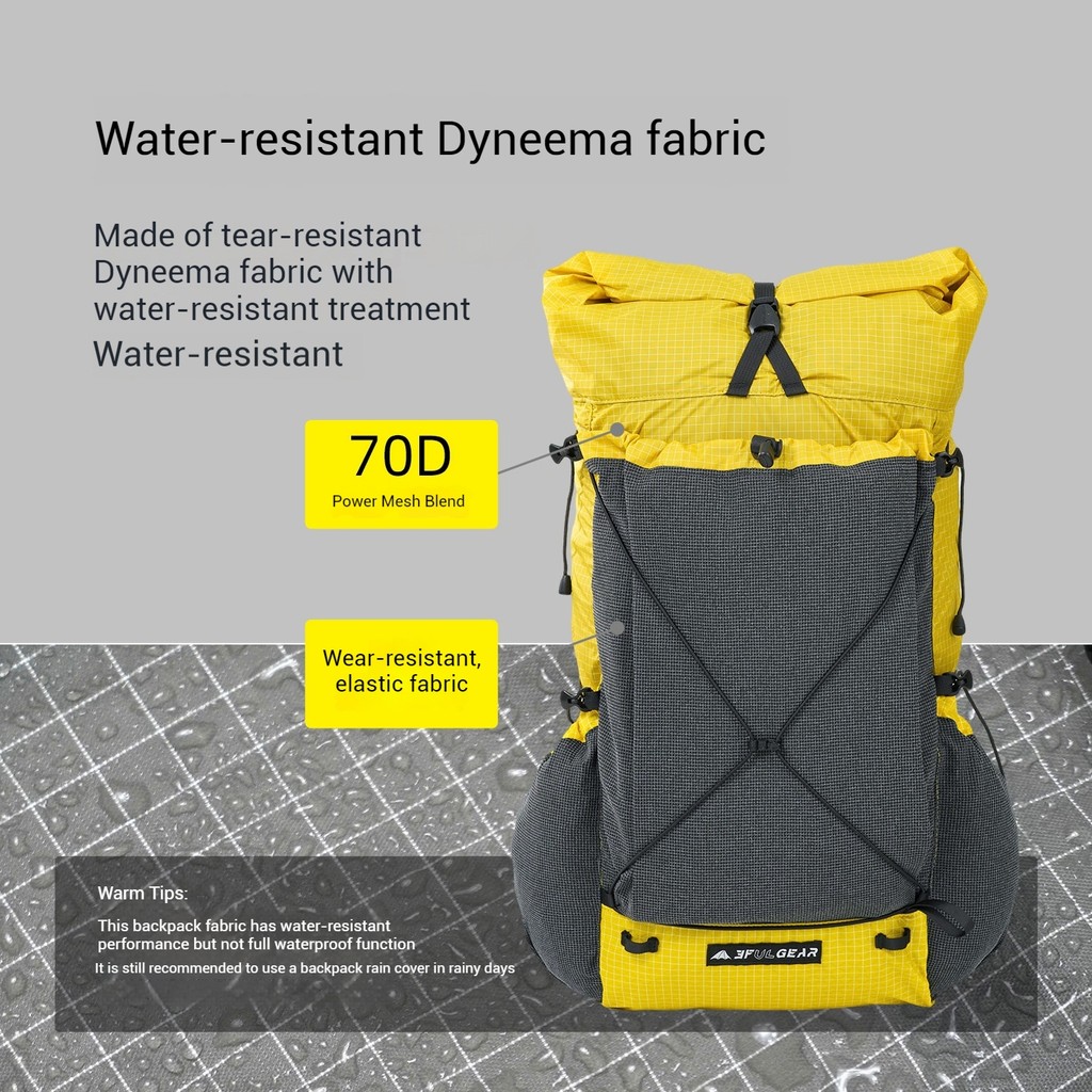 3F UL GEAR Mentor 30+10L Outdoor Waterproof Abrasion-resistant Hiking Mountaineering Backpack