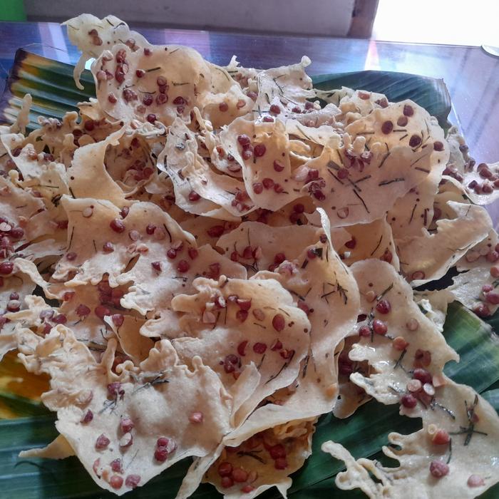 "New" Peyek Kacang Tanah, Kacang Hijau, Teri Medan, Teri Tawar, Rebon, Bayam Kemasan Plastik Besar