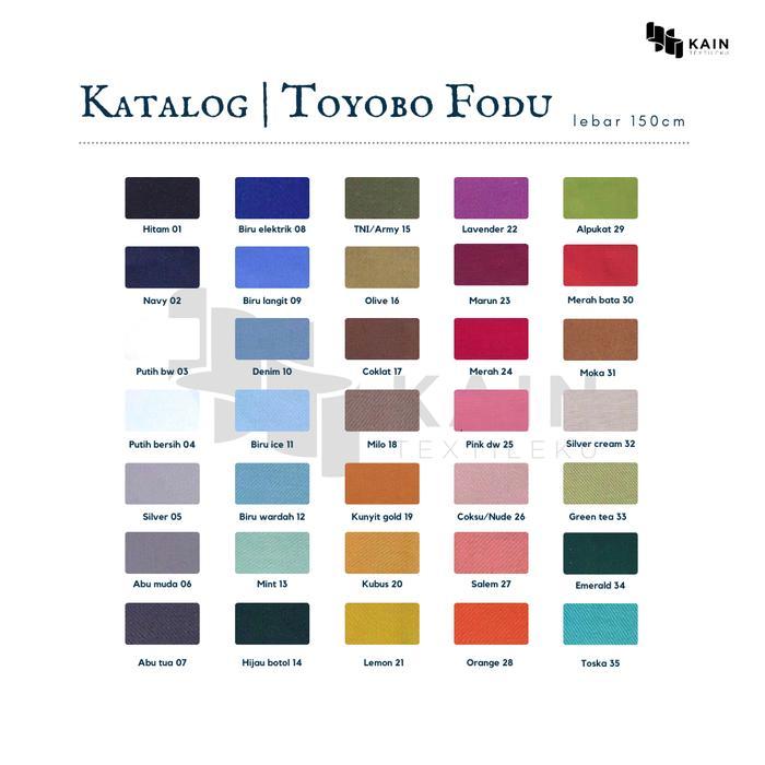 1 Rol Kain Toyobo Fodu 40 Yard Tbk