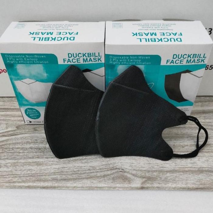 "New" MASKER DUCKBILL 50PCS MEDIS WARNA WARNI HITAM PUTIH COKLAT KUNING MERAH CREAM ABU BIRU HIJAU