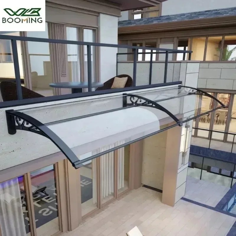 External Canopy Polycarbonate Door Large-sized Doors and Windows Terrace Eaves Rainproof Cover Cool