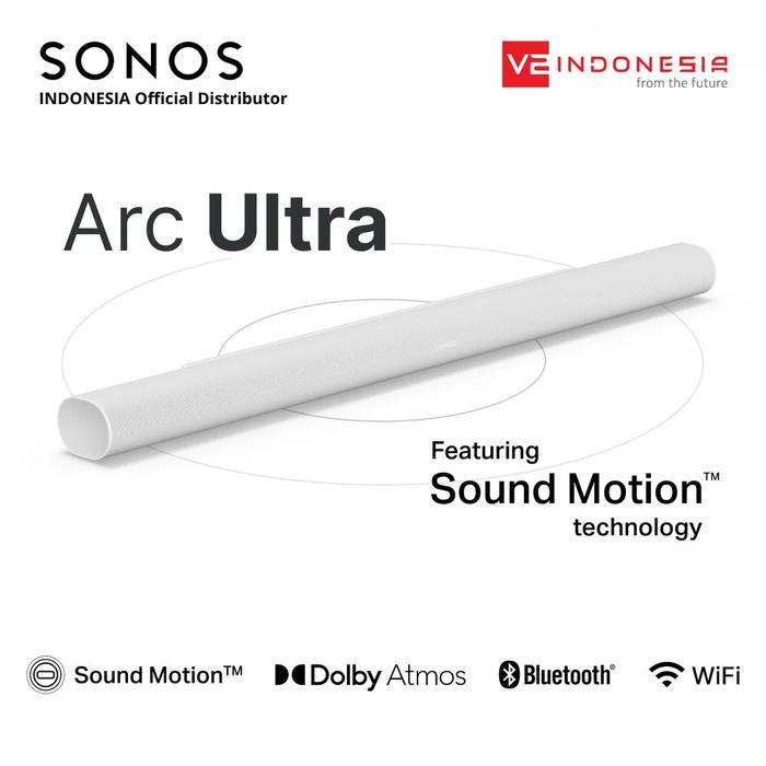Sonos Arc Ultra Soundbar with Spatial Audio and Dolby Atmos - Smart Home Theatre System (Bluetooth &