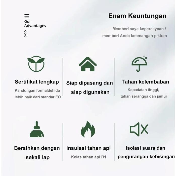 "New" RUANG INSPIRASI - PLAFON KAMAR AESTHETIC / PLAFON PVC UKURAN 1 M X 20 CM BERMACAM VARIAN WARNA