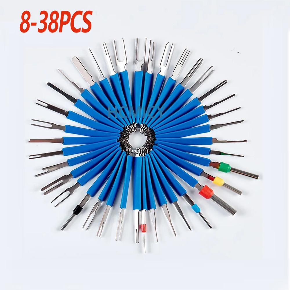 Kit Alat Lepas Terminal 8-38Pcs untuk Konektor Listrik, Pin Removal, dan Disassembly Mobil - Perangk