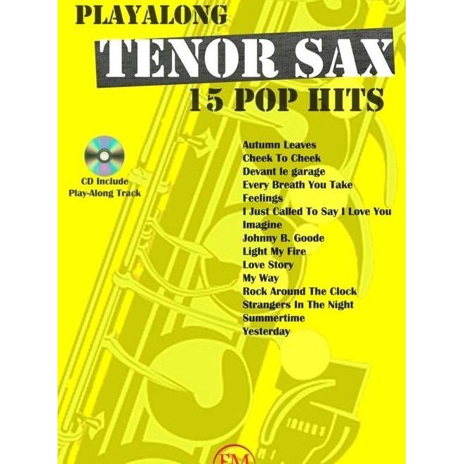 Buku Saxophone Tenor 15 Pop Hits - Include CD