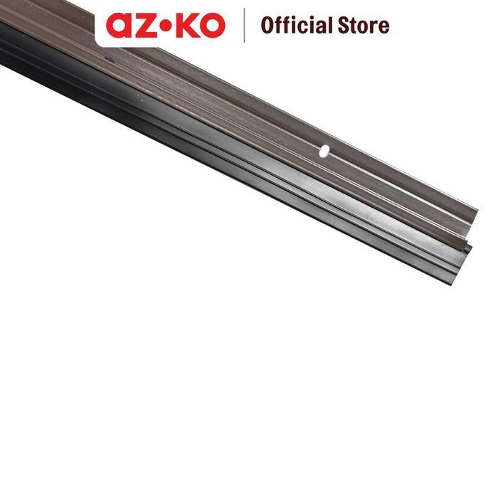 AZKO Krisbow Penutup Lubang Bawah Pintu Aluminium-Karet 91 cm - Cokelat Bottom Door Seal Penutup