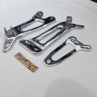 DUDUKAN STEP BELAKANG RX KING 2007-2008 CROME FOOTSTEP RX KING CHROME + BRAKET KNALPOT Motorcycle