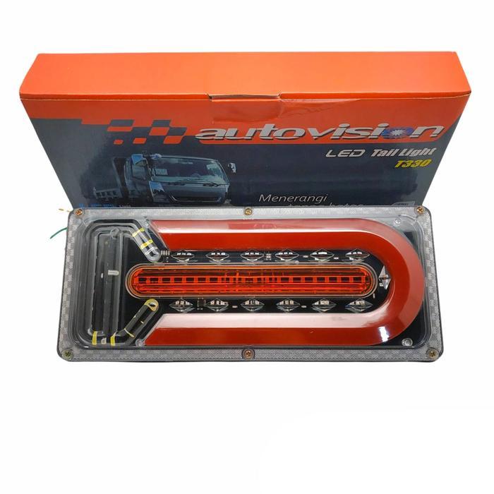 Lampu Led Autovision Apex3R Tail Light Led Reflektor Reflector Stop Lamp Stoplamp Bus Truck Pickup
