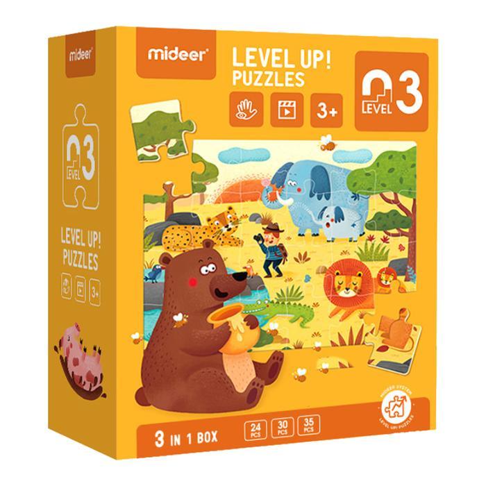 Premium Mideer Advanced Puzzle Berlever Mudah - Sulit Original