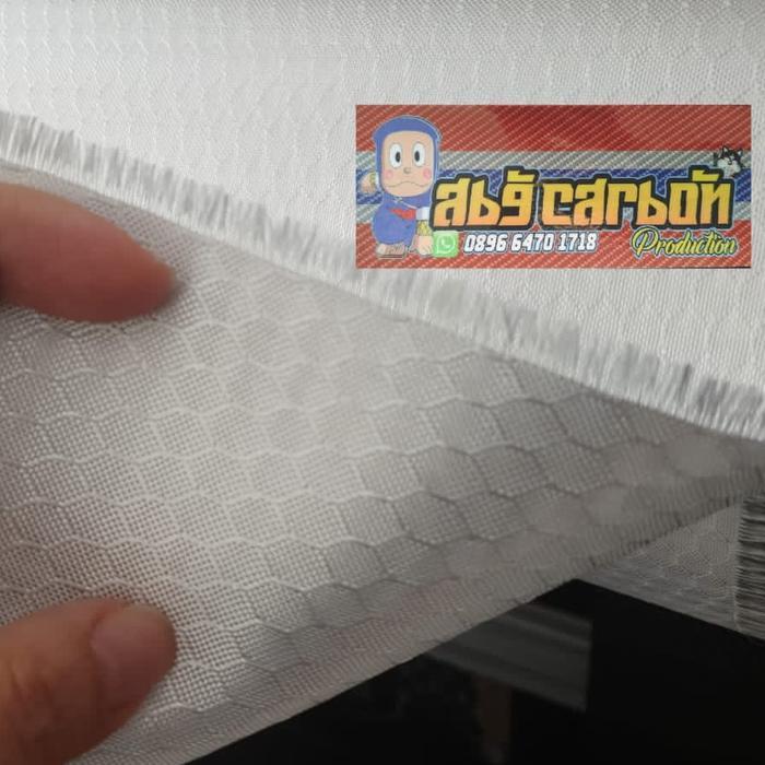Karbon Kevlar Serat Bahan Carbon Kevlar Silver Hexagonal Kecil