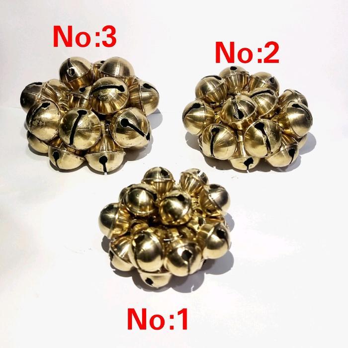 PROMO krincing isi 20 biji ukuran no 4 klintingan kuningan krincingan gedruk jaranan bantengan