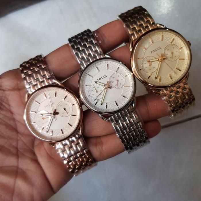 (Jual-1225) Jam Tangan Wanita F0$$IL ES3712 ES3713 ES3714 Stainless Steel Fullset