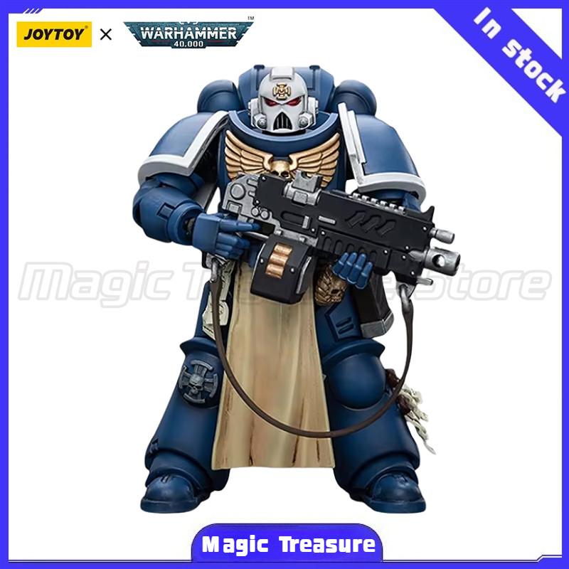 MTJOYTOY 1/18 Action Figure Warhammer 40K Ultramarines Sternguard Veteran with Auto Bolt Rifle Model