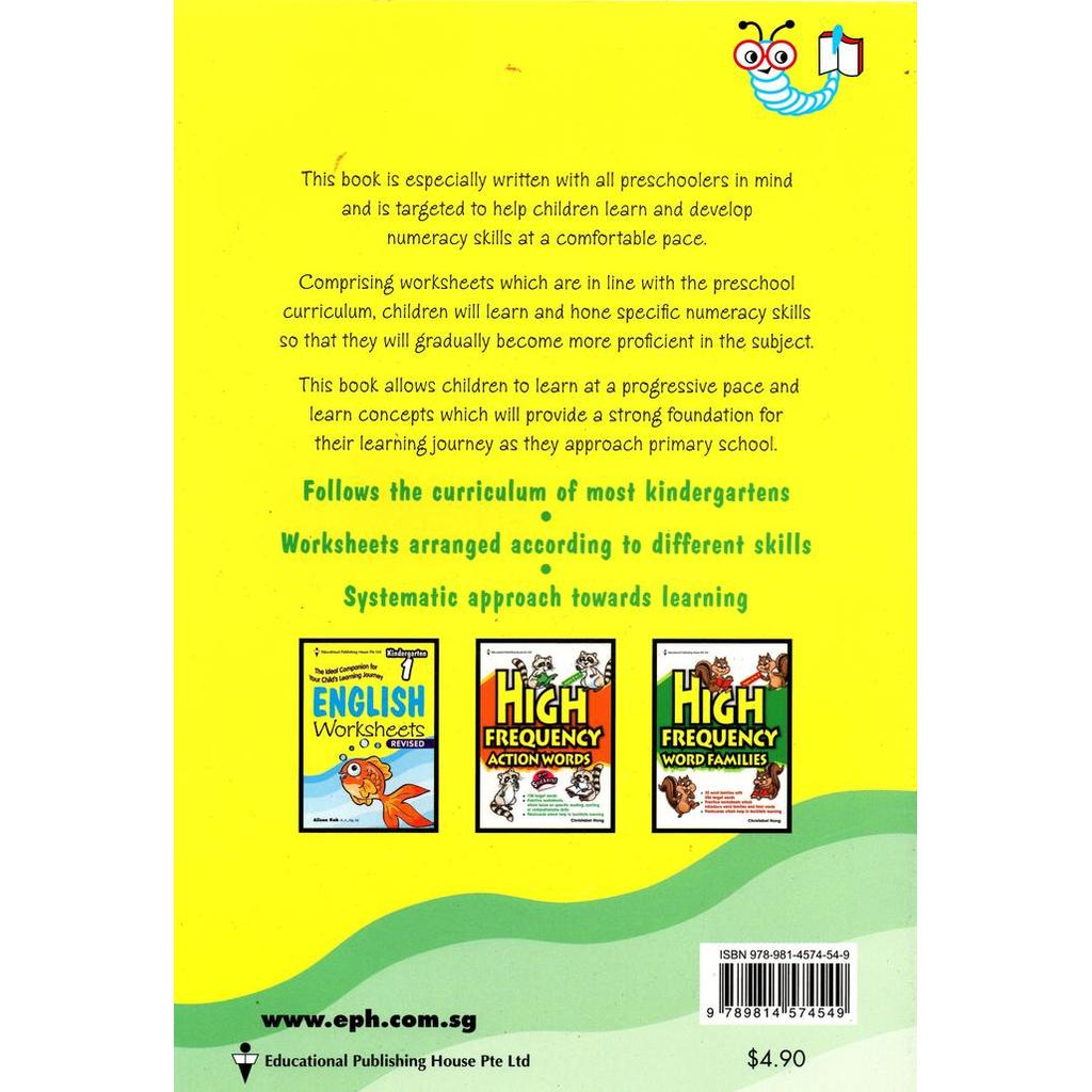 Mathematics Worksheets Kindergarten 1 Buku Matematika Sekolah TK