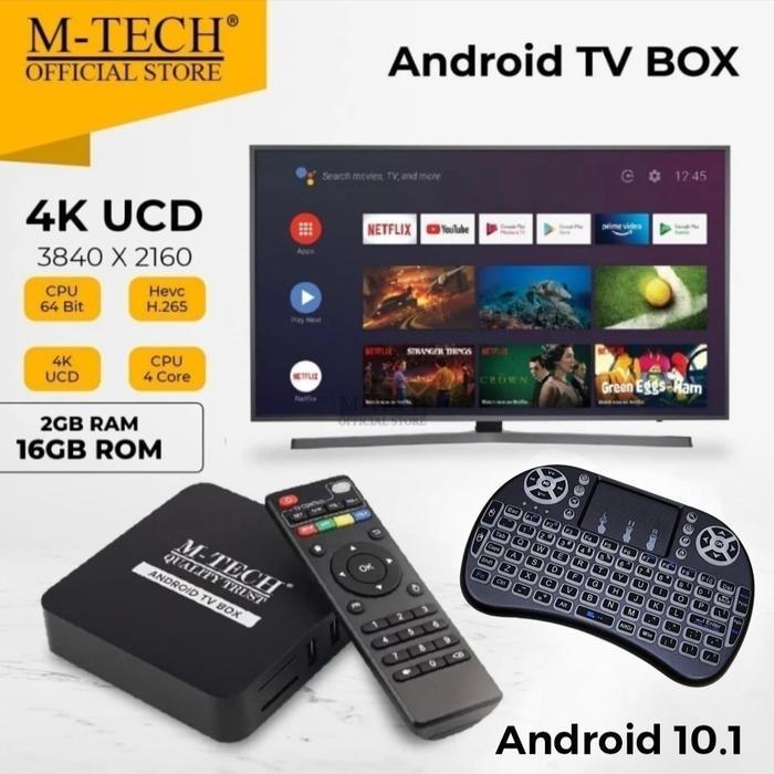 M-Tech Android Tv Box Wifi Smart Tv Box