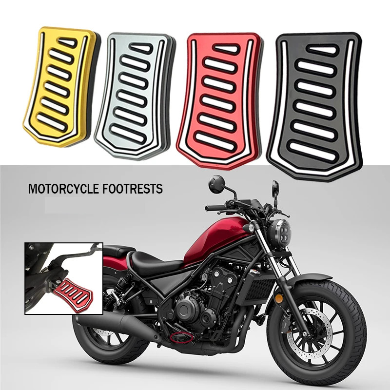 Motorcycle Aluminum Front Driver Footrests Foot Pegs Wide Pedals For Honda Cmx500 Cmx300 Cmx 500 Cmx