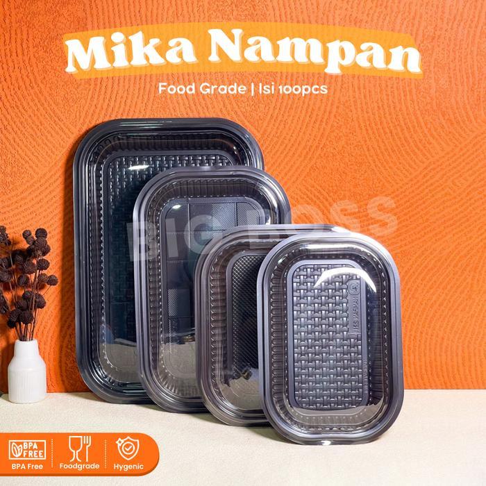 [ISI 10PCS] Mika Tray Nampan Plastik Hantaran Kue Snack / Nampan Mika Plastik