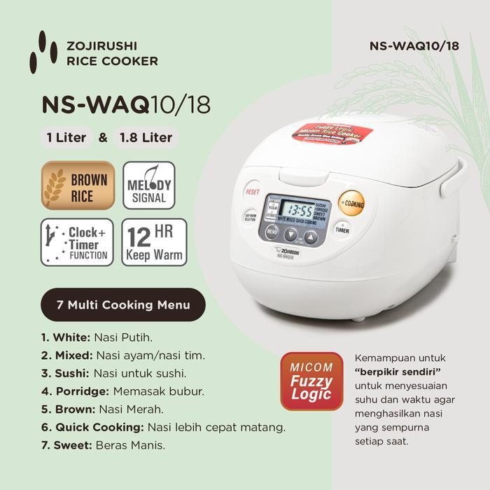 Rice Cooker 1 LITER ZOJIRUSHI NS-WAQ10