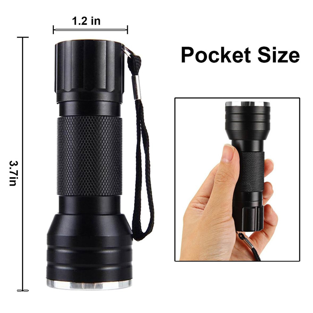 Black Light UV Light 21LED UV Light 395-400nm LED UV Flashlight torch light lamp safety UV detection