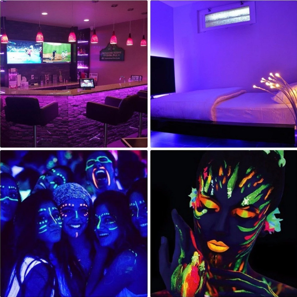 12V UV Ultraviolet 395-405nm led strip Black Light 5050 2835 SMD 60led/m 120led/m Waterproof Tape