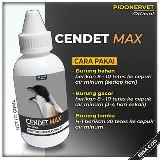 Cendet Max 60Ml Vitamin Burung Cendet Cendet Max Obat Vitamin Penggacor Nagen Plong Power Burung