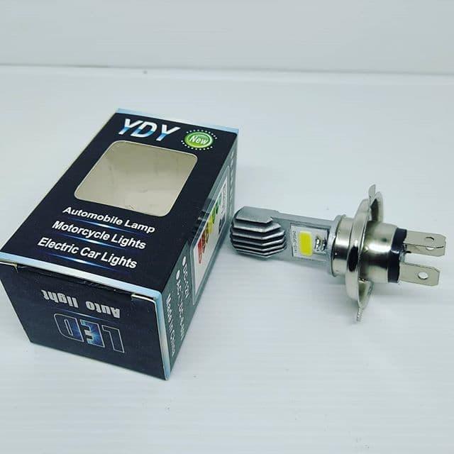 LAMPU LED 2SISI H4 LAMPU UTAMA MOTOR WARNA PUTIH MOTOR SPORT