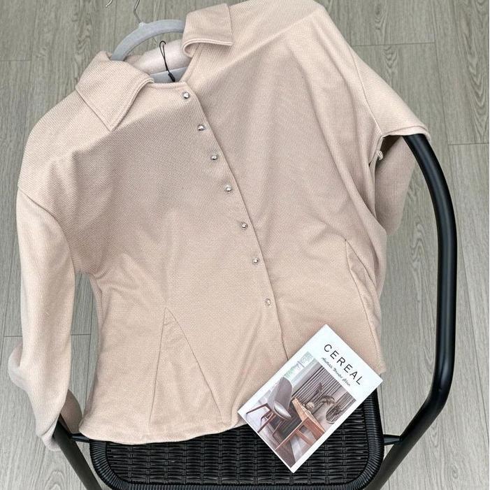 Kea Blouse Knit by Elega Blouse Knit Kancing Korean Style