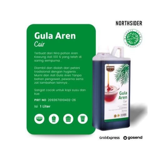 Gula Aren Cair 1 Liter Premium Asli Untuk Kopi Susu - Kue - Boba