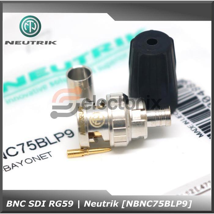 Konektor BNC SDI RG59 Neutrik [NBNC75BLP9]