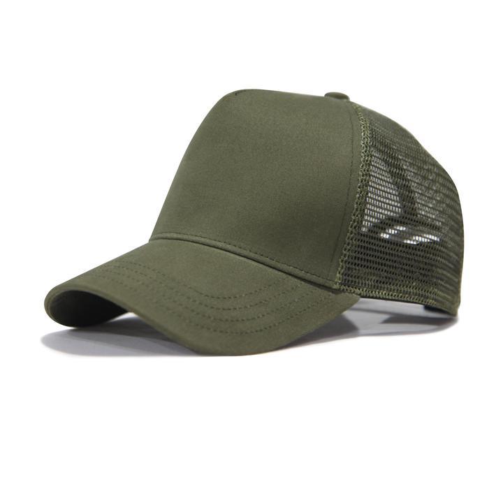 New Snapback Topi Trucker Baseball Polos Hijau Army Jaring Premium