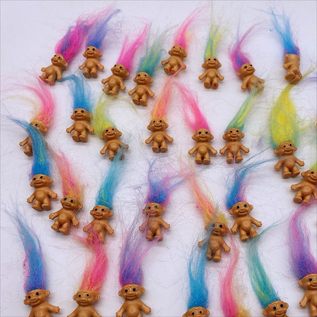 Troll Dolls, Vintage Trolls Lucky Doll Figures, Chromatic Adorable Cute Little Guys Collection,