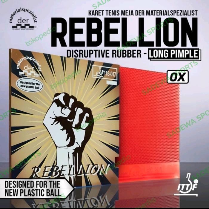 Der Materialspezialist Rebellion - Karet pingpong Bintik panjang